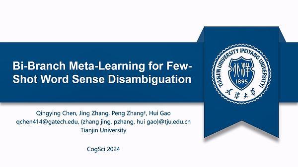Bi-Branch Meta-Learning for Few-Shot Word Sense Disambiguation