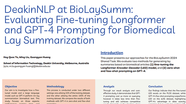 DeakinNLP at BioLaySumm: Evaluating Fine-tuning Longformer and GPT-4 Prompting for Biomedical Lay Summarization