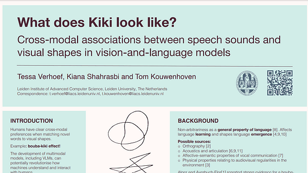 What does Kiki look like? Cross-modal associations between speech sounds and visual shapes in vision-and-language models