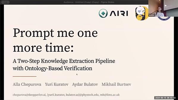 Prompt Me One More Time: A Two-Step Knowledge Extraction Pipeline with Ontology-Based Verification