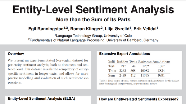 Entity-Level Sentiment: More than the Sum of Its Parts