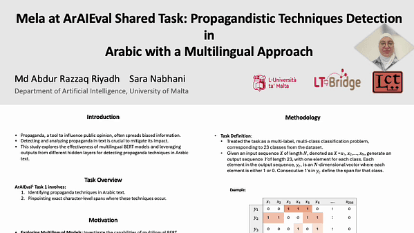 Mela at ArAIEval Shared Task: Propagandistic Techniques Detection in Arabic with a Multilingual Approach