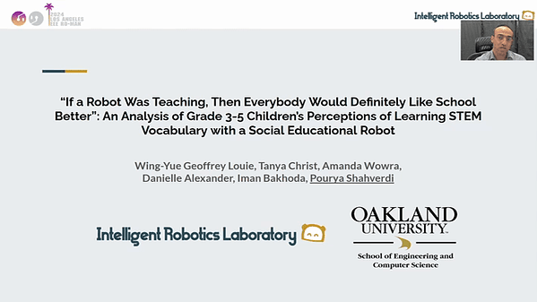 If a Robot Was Teaching, Then Everybody Would Definitely Like School Better: An Analysis of Grade 3-5 Children's Perceptions of Learning STEM Vocabulary with a Social Educational Robot