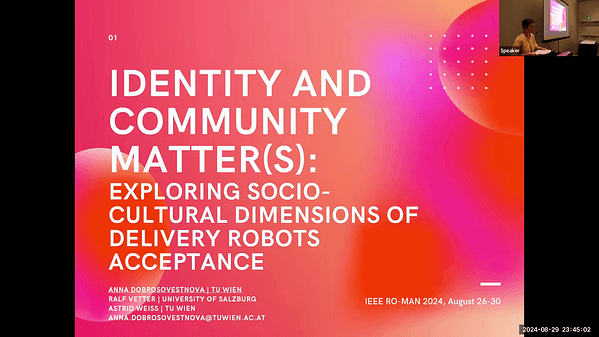 Identity and Community Matter(s): Exploring Sociocultural Dimensions of Functional Service Robots Acceptance in Public Spaces