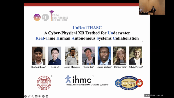 UnRealTHASC – a Cyber-Physical XR Testbed for Underwater Real-Time Human Autonomous Systems Collaboration