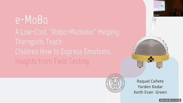 E-MoBo, a Low-Cost, “Robo-Mediator” Helping Therapists Teach Children How to Express Emotions Insights from Field Testing