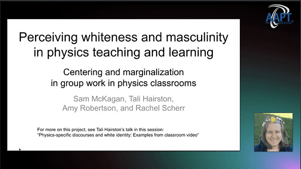 Perceiving whiteness and masculinity in physics teaching and learning