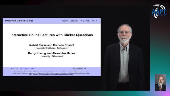 Interactive Online Lectures with Clicker Questions