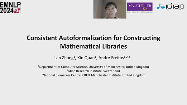 Consistent Autoformalization for Constructing Mathematical Libraries