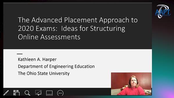 Designing Online Assessments: Inspirations from the 2020 AP Physics Exam