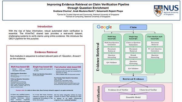 Improving Evidence Retrieval on Claim Verification Pipeline through Question Enrichment