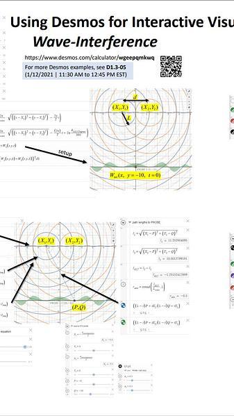 Using Desmos for Interactive Visualizations of Physics: Wave-Interference