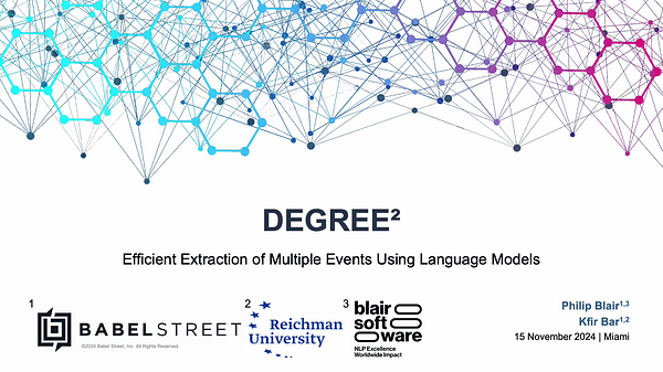 DEGREE^2: Efficient Extraction of Multiple Events Using Language Models