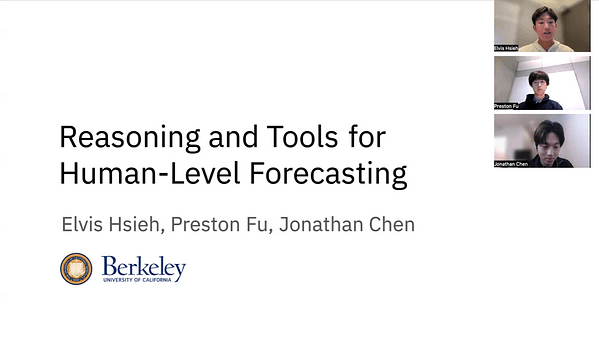 Reasoning and Tools for Human-Level Forecasting