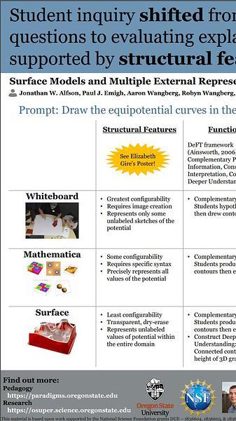 Surface Models and Multiple External Representations in Paradigms