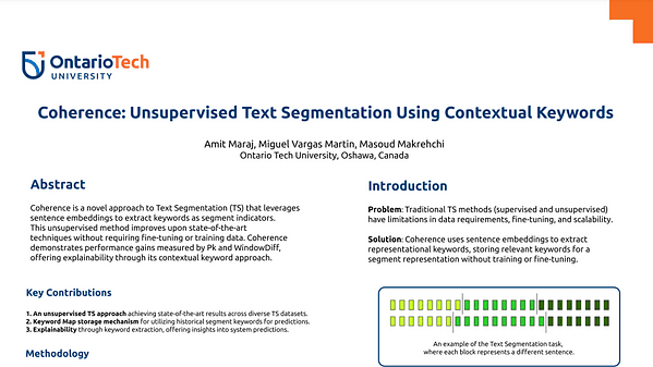 Words That Stick: Using Keyword Cohesion to Improve Text Segmentation