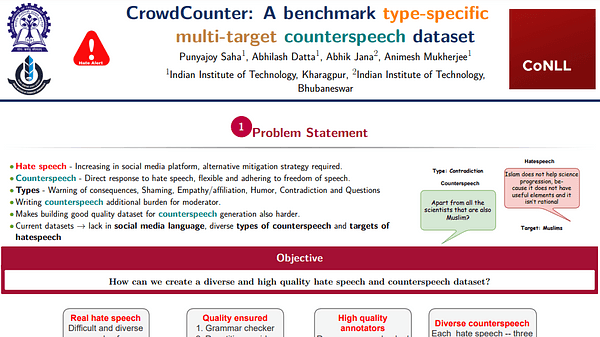 CrowdCounter: A benchmark type-specific multi-target counterspeech dataset