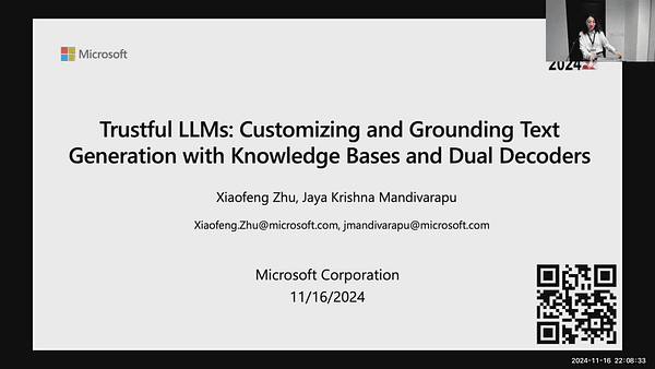 Trustful LLMs: Customizing and Grounding Text Generation with knowledge bases and Dual Decoders