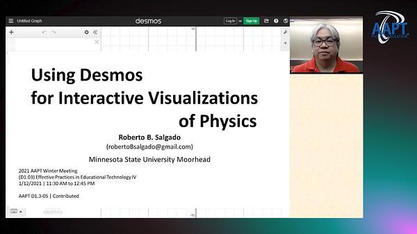 Using Desmos for Interactive Visualizations of Physics