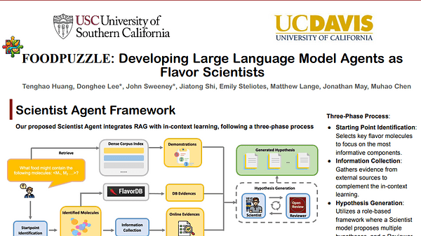 FOODPUZZLE: Toward Developing Large Language Models as Flavor Scientist