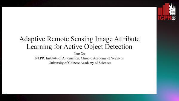 Adaptive Remote Sensing Image Attribute Learning for Active Object Detection