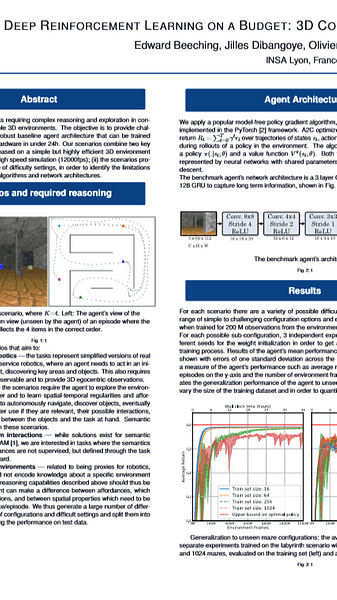 Deep Reinforcement Learning on a Budget: 3D Control and Reasoning Without a Supercomputer