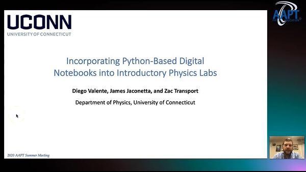 Incorporating Python-Based Digital Notebooks into Introductory Physics Labs
