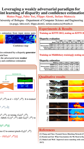 Leveraging a weakly adversarial paradigm for joint learning of disparity and confidence estimation