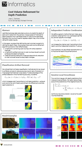 Cost Volume Refinement for Depth Prediction