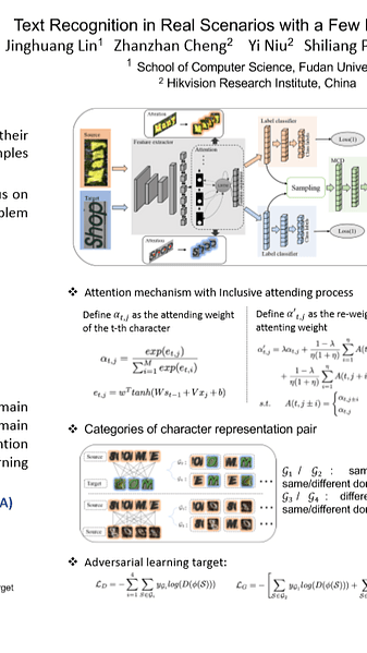 Text Recognition in Real Scenarios with a Few Labeled Samples