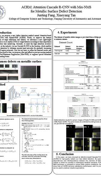 ACRM: Attention Cascade R-CNN with Mix-NMS for Metallic Surface Defect Detection