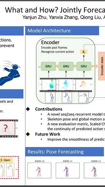 What and How? Jointly Forecasting Human Action and Pose