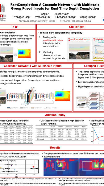 FastCompletion: A Cascade Network with Multiscale Group-Fused Inputs for Real-Time Depth Completion