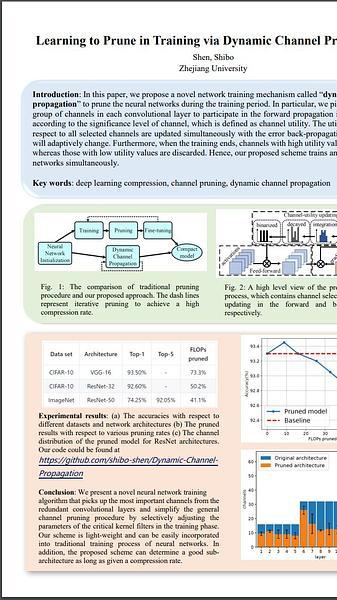 Learning to Prune in Training via Dynamic Channel Propagation