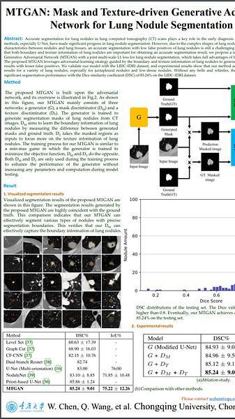 MTGAN: Mask and Texture-driven Generative Adversarial Network for Lung Nodule Segmentation