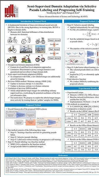 Semi-Supervised Domain Adaptation via Selective Pseudo Labeling and Progressive Self-Training