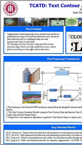 TCATD: Text Contour Attention for Scene Text Detection 
