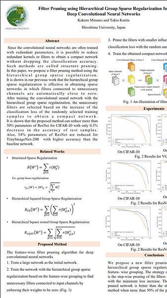 Filter Pruning using Hierarchical Group Sparse Regularization for Deep Convolutional Neural Networks