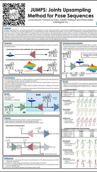 JUMPS: Joints Upsampling Method for Pose Sequences