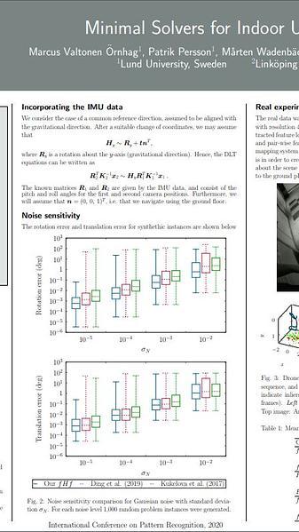 Minimal Solvers for Indoor UAV Positioning