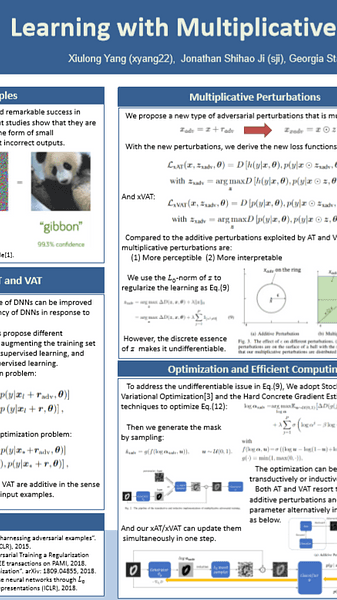 Learning with Multiplicative Perturbations