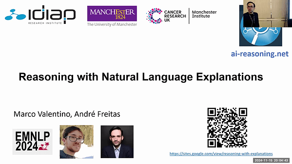 Reasoning with Natural Language Explanations