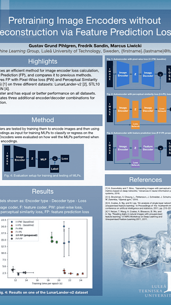 Pretraining Image Encoders without Reconstruction via Feature Prediction Loss