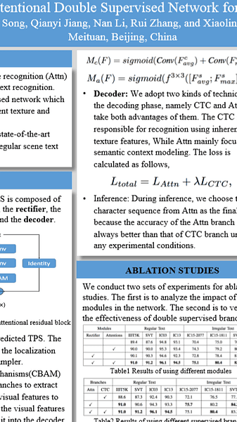 ReADS: A Rectified Attentional Double Supervised Network for Scene Text Recognition