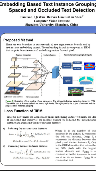 Feature Embedding Based Text Instance Grouping for Largely Spaced and Occluded Text Detection