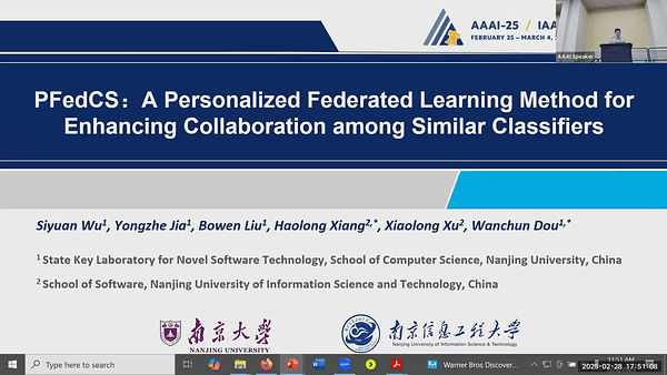 PFedCS: A Personalized Federated Learning Method for Enhancing Collaboration among Similar Classifiers