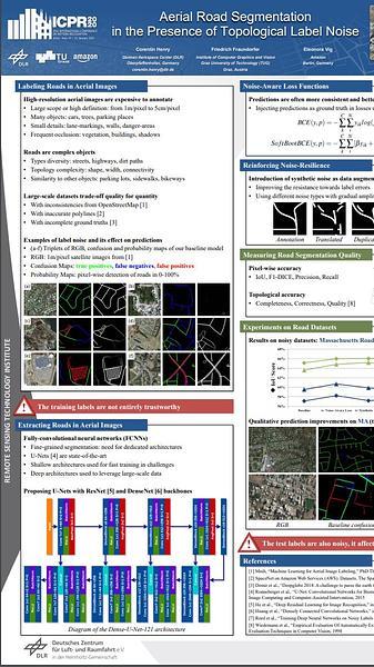 Aerial Road Segmentation in the Presence of Topological Label Noise