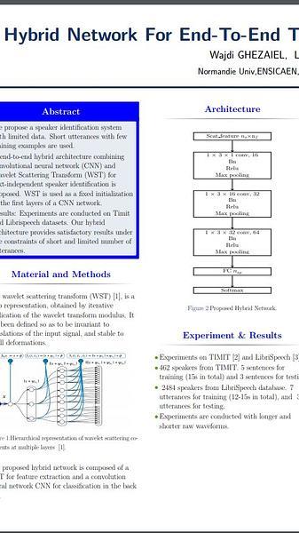 Hybrid Network For End-To-End Text-Independent Speaker Identification