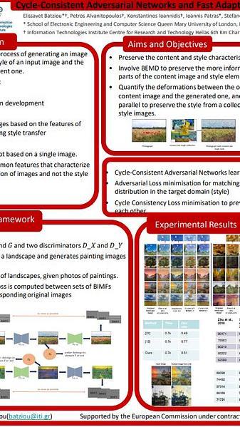 Cycle-Consistent Adversarial Networks and Fast Adaptive Bi-dimensional Empirical Mode Decomposition for Style Transfer