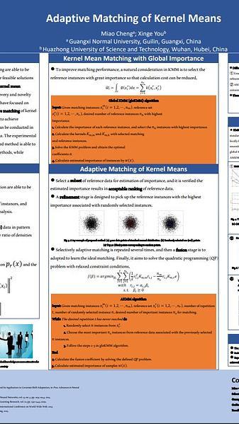 Adaptive Matching of Kernel Means